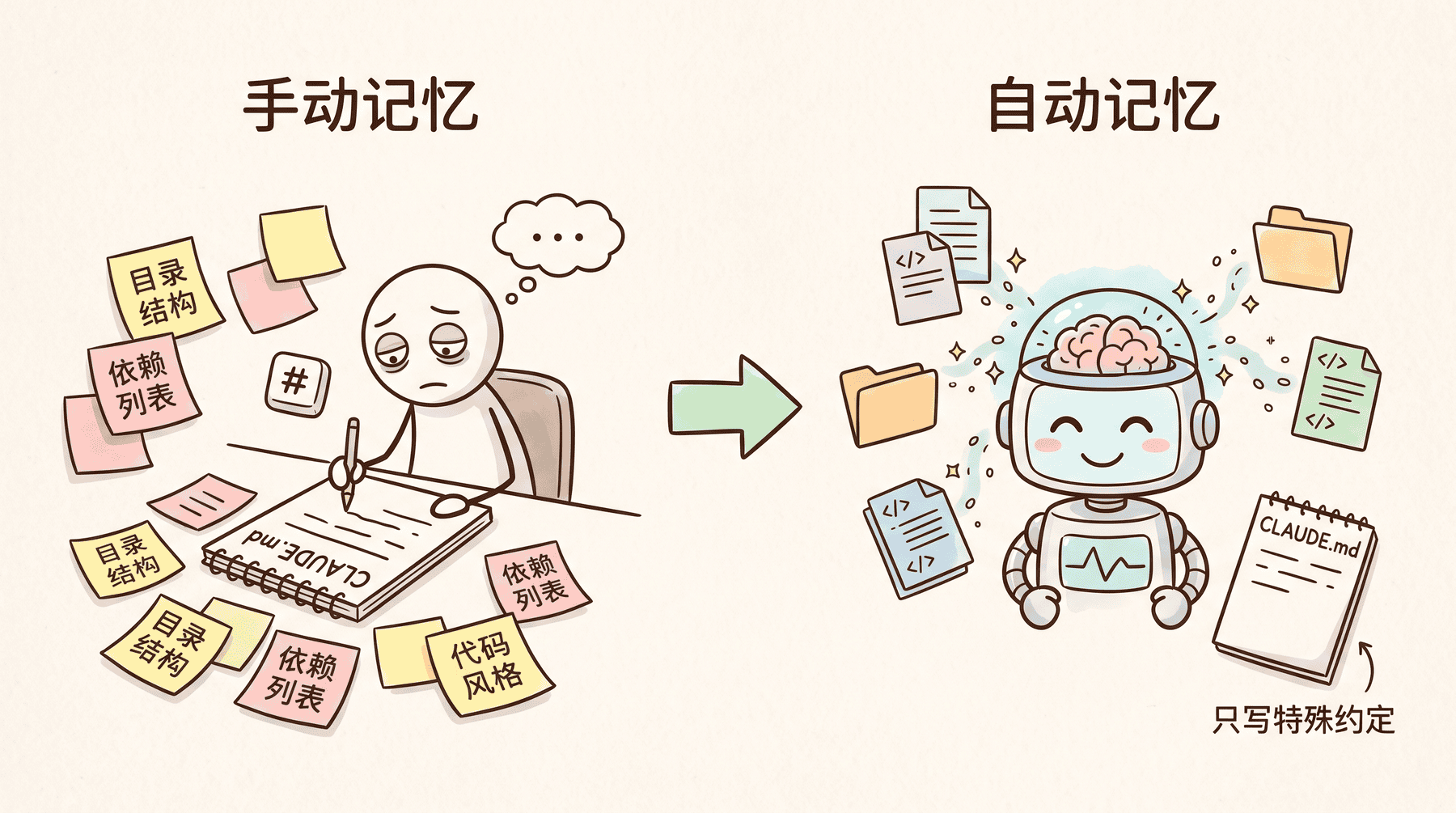 从手动记忆到自动记忆