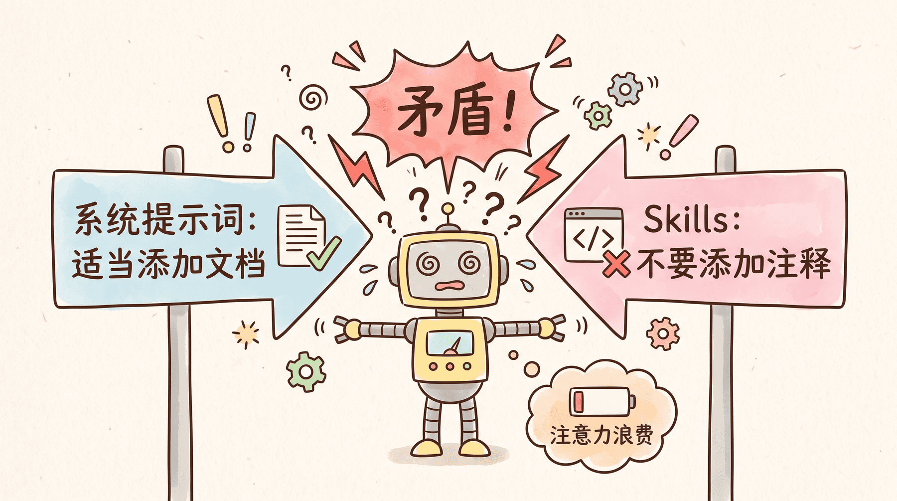 矛盾指令让模型困惑