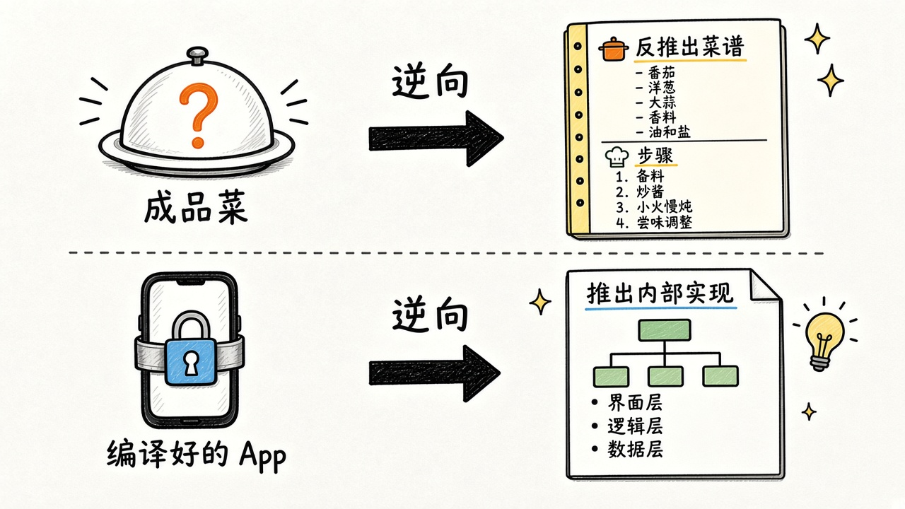 逆向工程原理示意