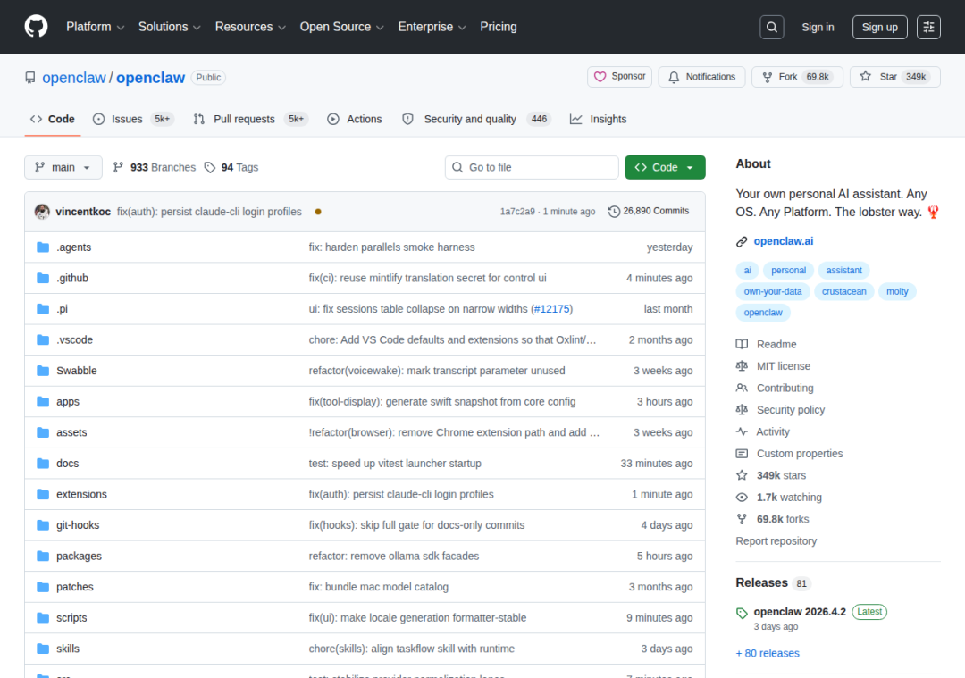 OpenClaw GitHub 349k Stars