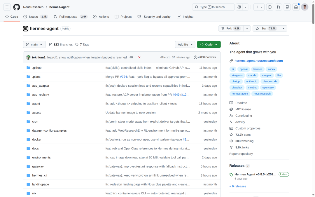 Hermes Agent — 开源多平台AI Agent框架
