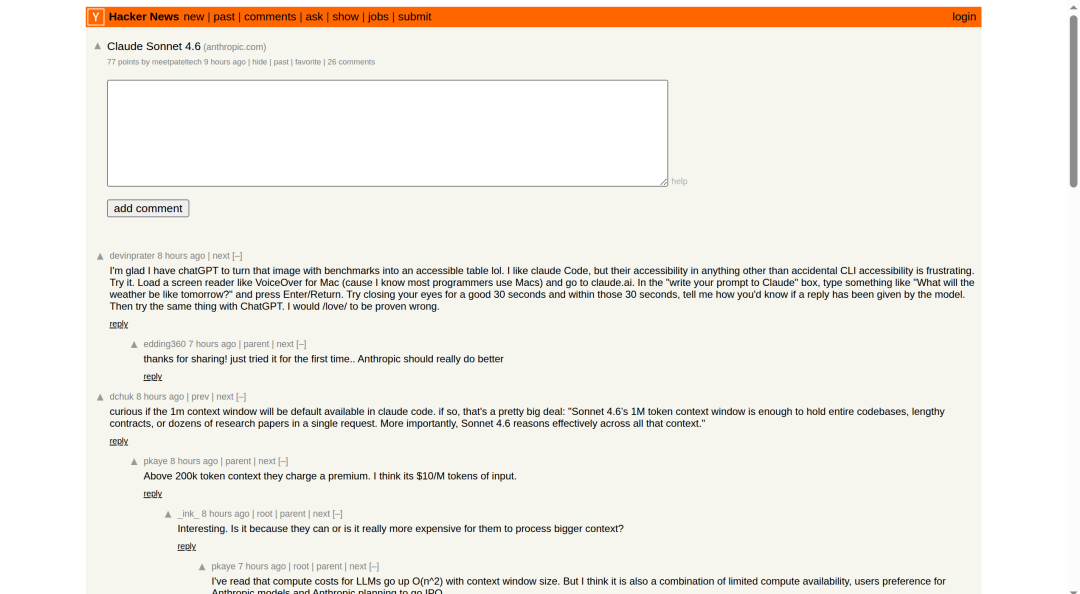 Hacker News 社区讨论