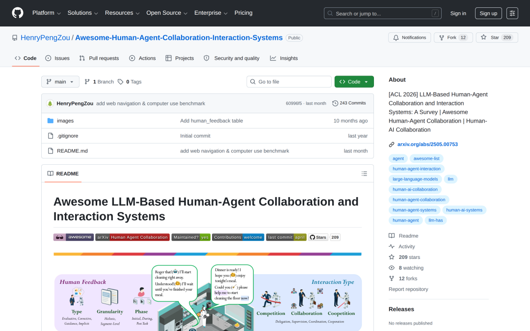 Human-Agent Collaboration survey