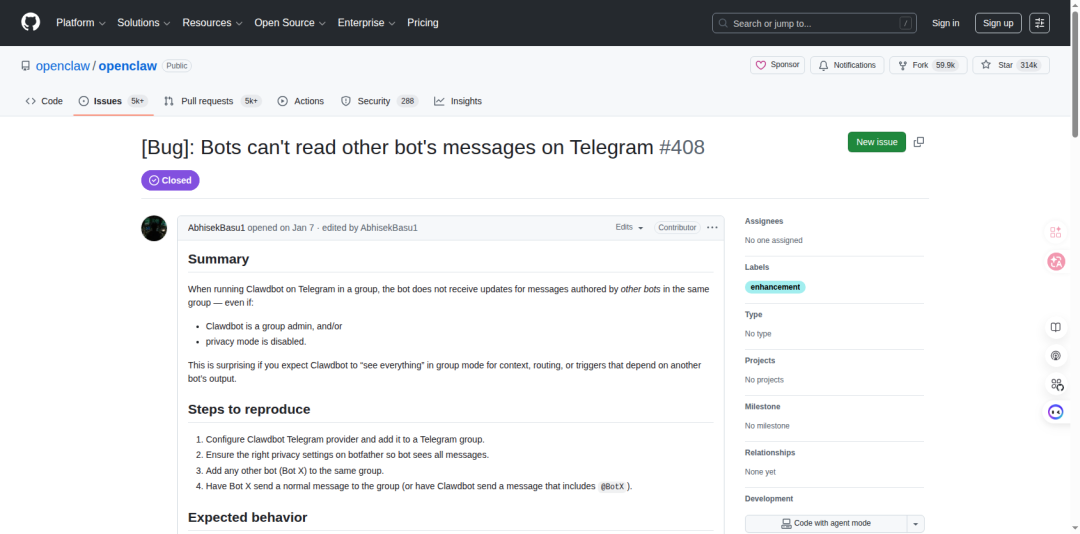 Telegram Bot API 限制