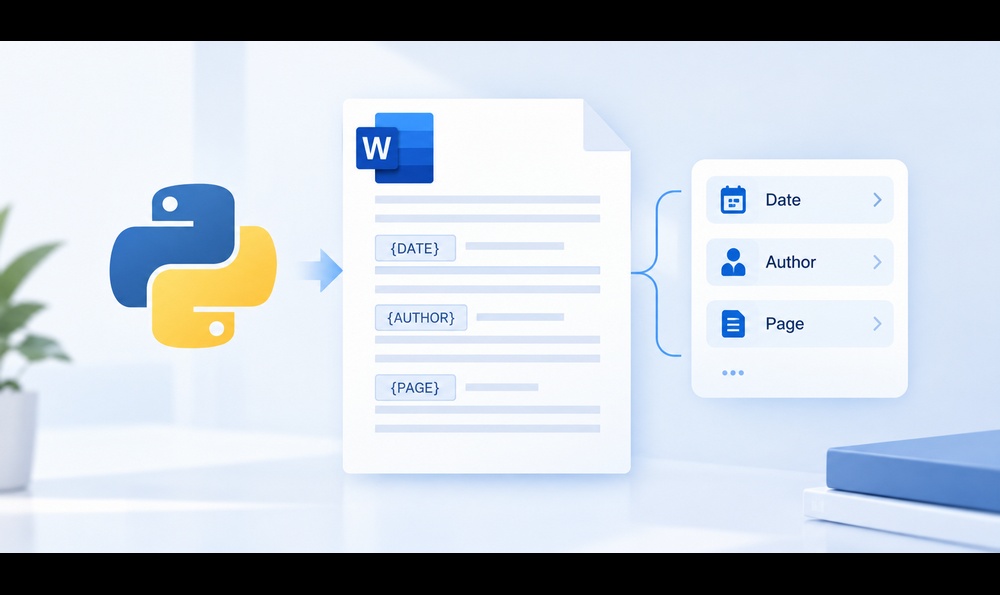 Python Word 编程：插入、更新和管理域