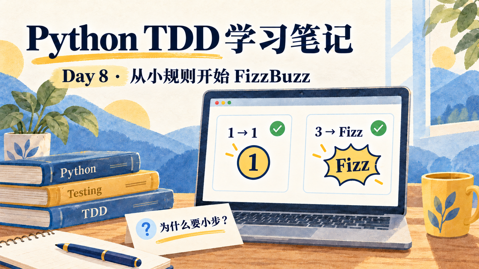 Python TDD 学习笔记 Day 08：FizzBuzz，以及为什么要小步推进