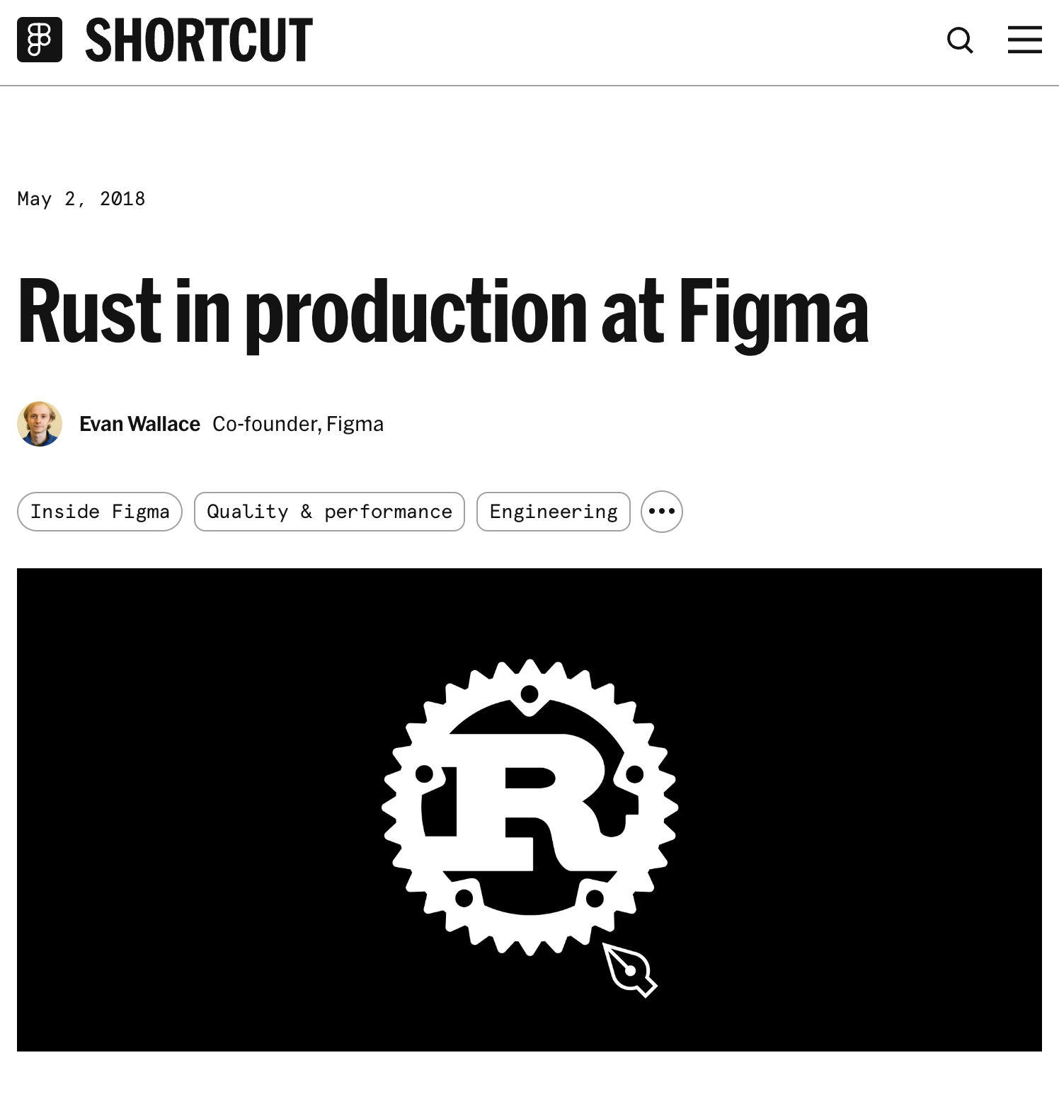 图3 Figma公司觉得用TypeScript写的服务器有点慢，所以决定用Rust重写，这样性能就上去了