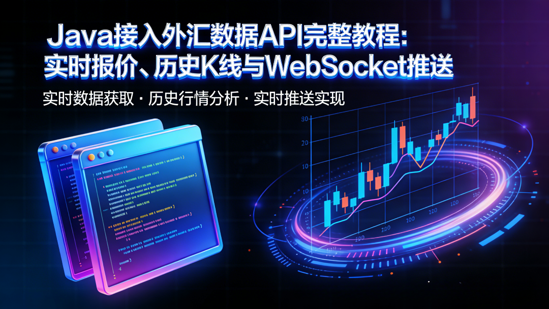 Java 接入外汇数据 API 完整教程：实时报价、历史 K 线与 WebSocket 推送