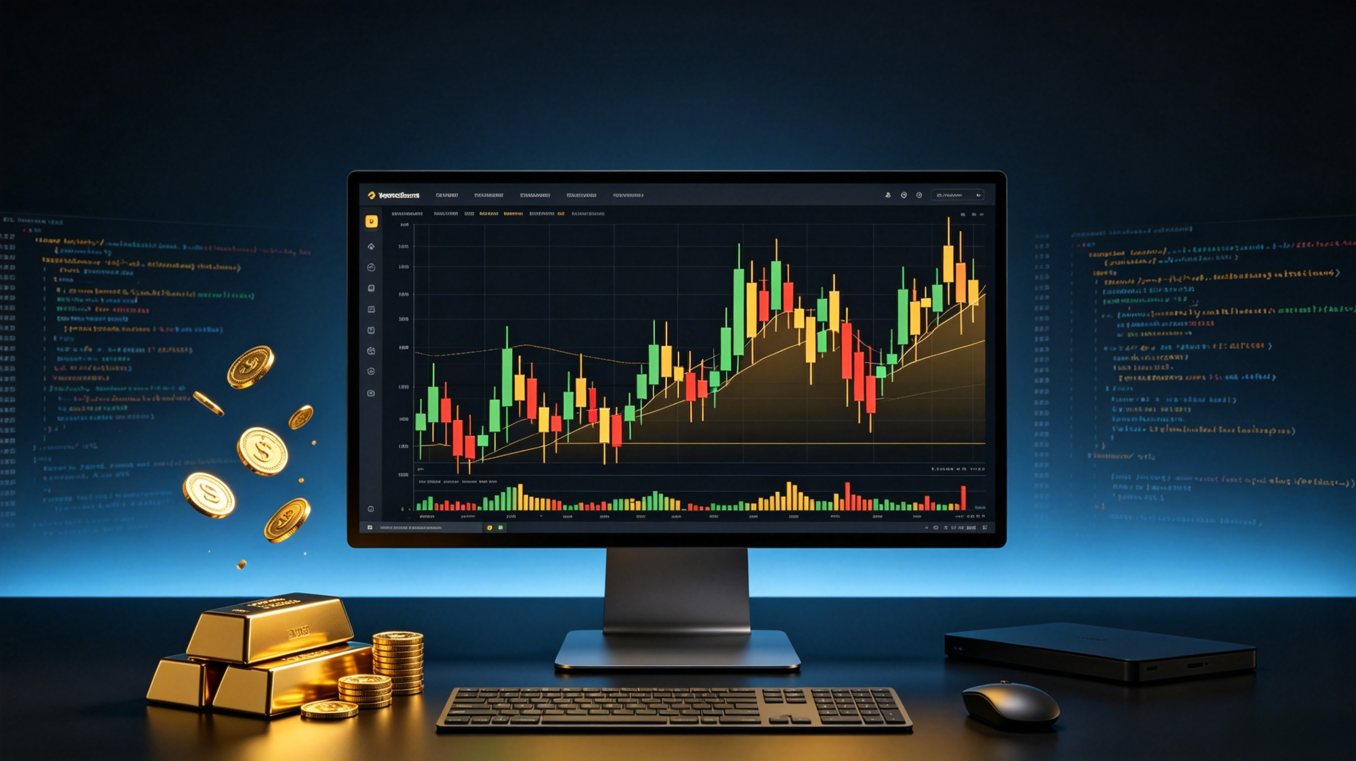JavaScript 前端集成贵金属 K 线