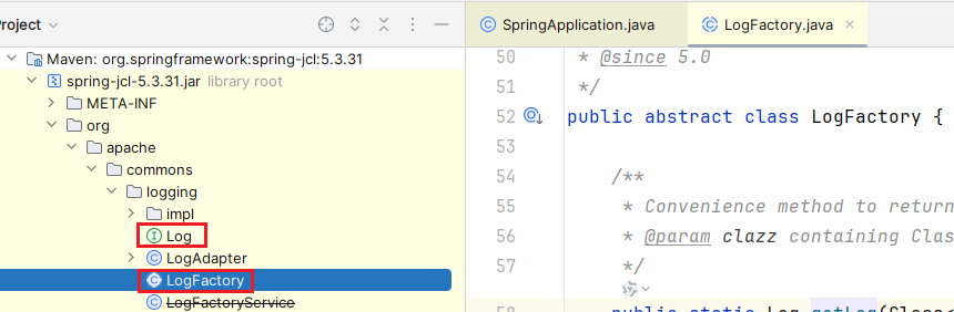 spring-jcl_LogFactory