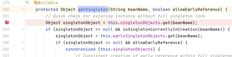 DefaultSingletonBeanRegistry