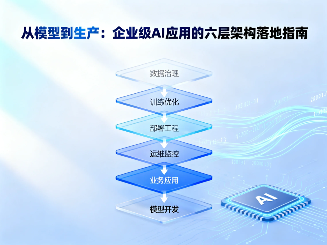 从模型到生产：企业级AI应用的六层架构落地指南