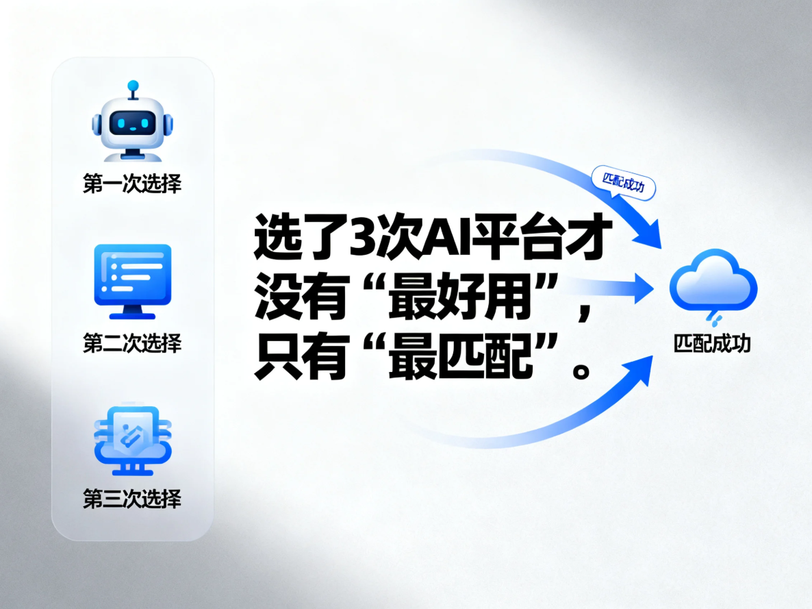 选了3次AI平台才明白：没有&ldquo;最好用&rdquo;，只有&ldquo;最匹配&rdquo;