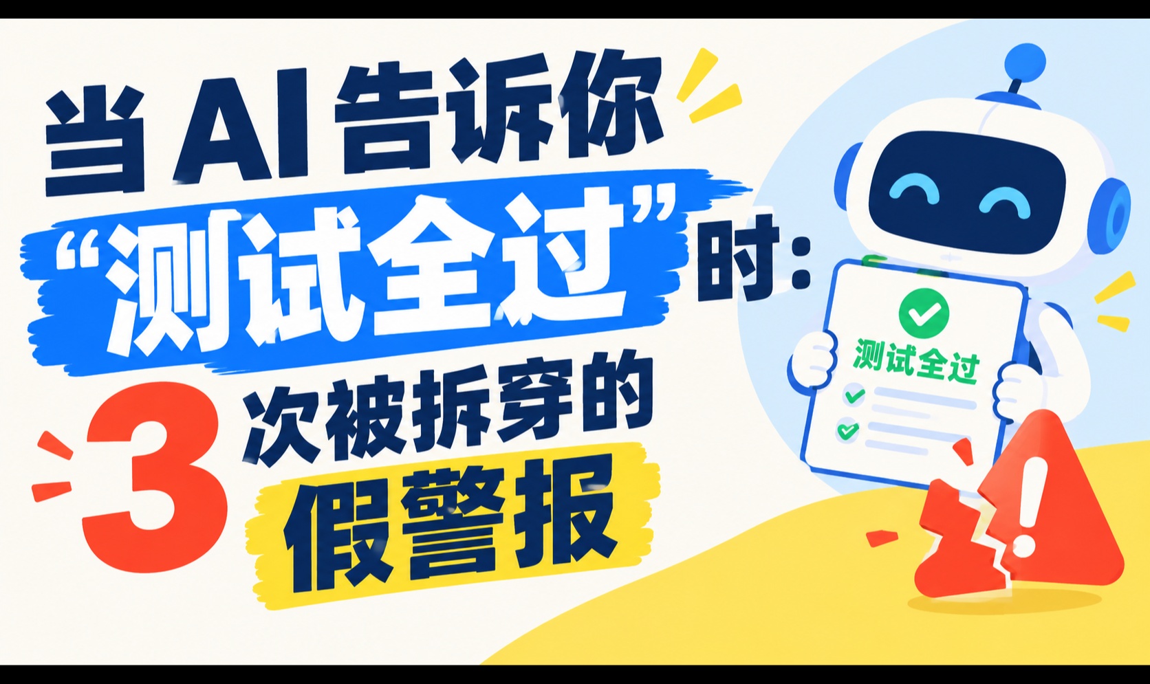 当 AI 告诉你「测试全过」时：3 次被拆穿的假警报