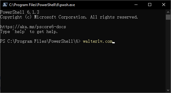 .NET Core 版本的 PowerShell