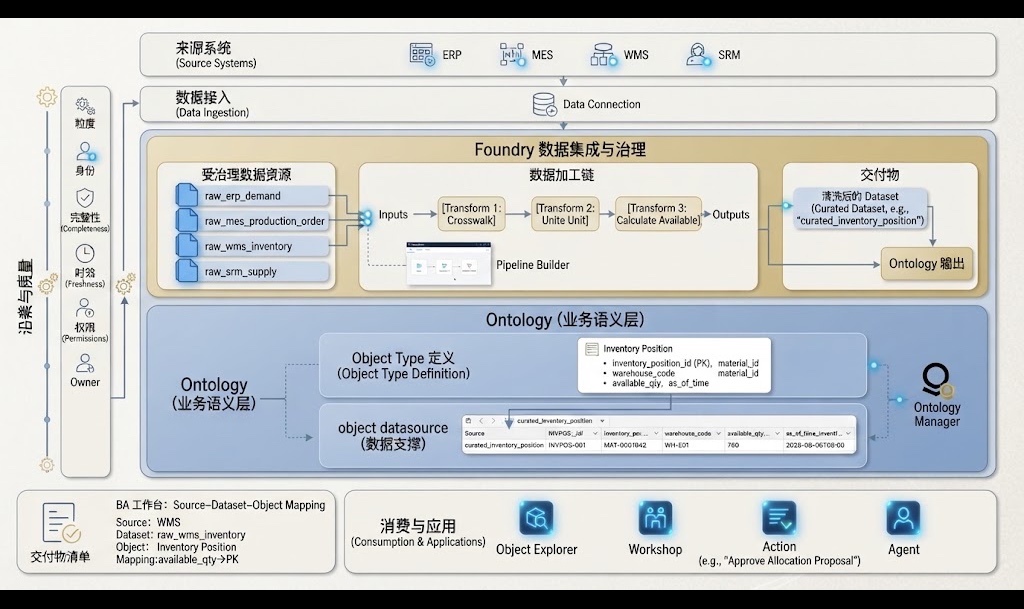 Palantir Study 15｜Dataset 与 Pipeline：数据怎样进入业务对象