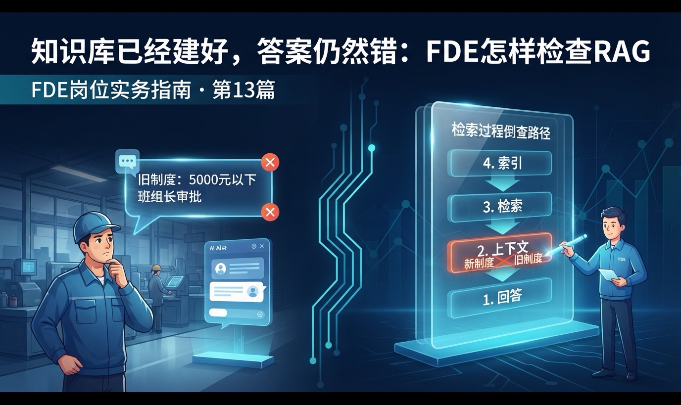 知识库已建好，答案仍然错：FDE怎样检查RAG