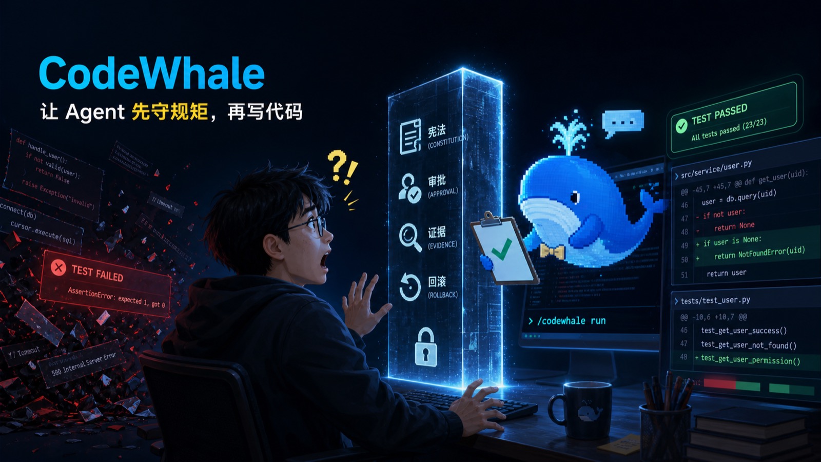 真狠！AI 写代码最怕的不是不会，而是没规矩：4 万 Star CodeWhale 给 Agent 加了一部&ldquo;宪法&rdquo;