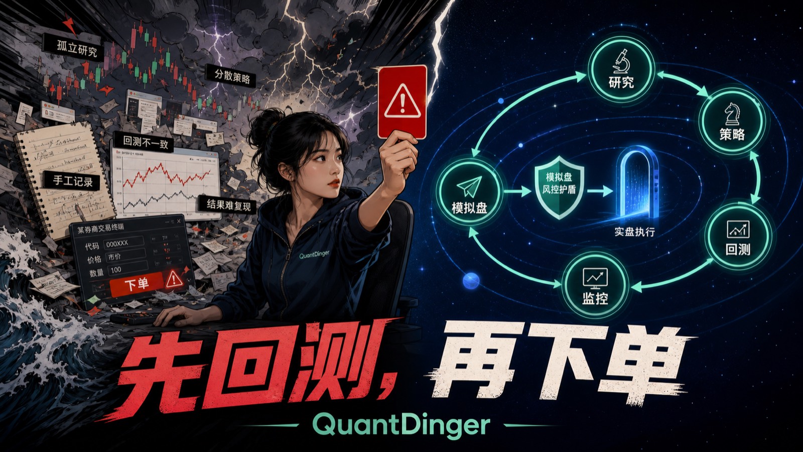警报拉满：量化还在研究、回测、实盘各自失忆？QuantDinger 把整条链路接成闭环