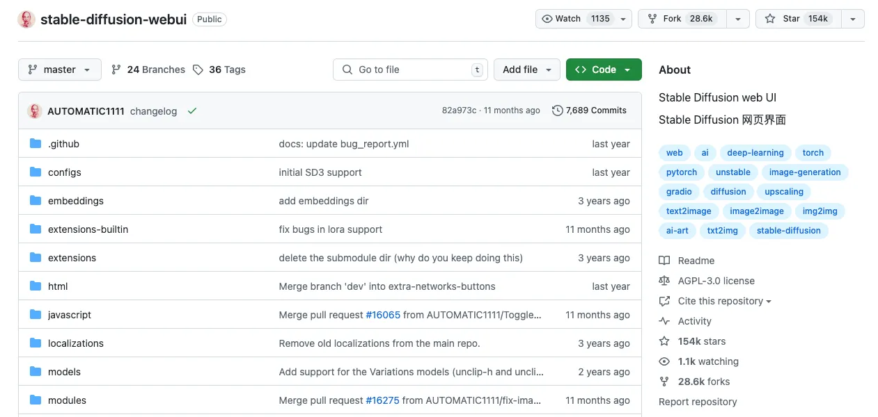 揭秘 GitHub 154k star 爆款神器！一文掌握Stable Diffusion WebUI 的实用秘诀与场景