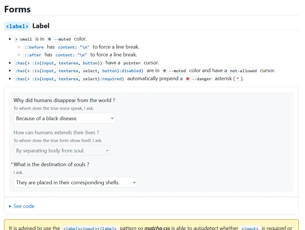 新手福音 轻量级matcha Css Github 近2k Star 提升开发效率的css神器 助你快速打造优雅网页风格 腾讯云开发者社区 腾讯云