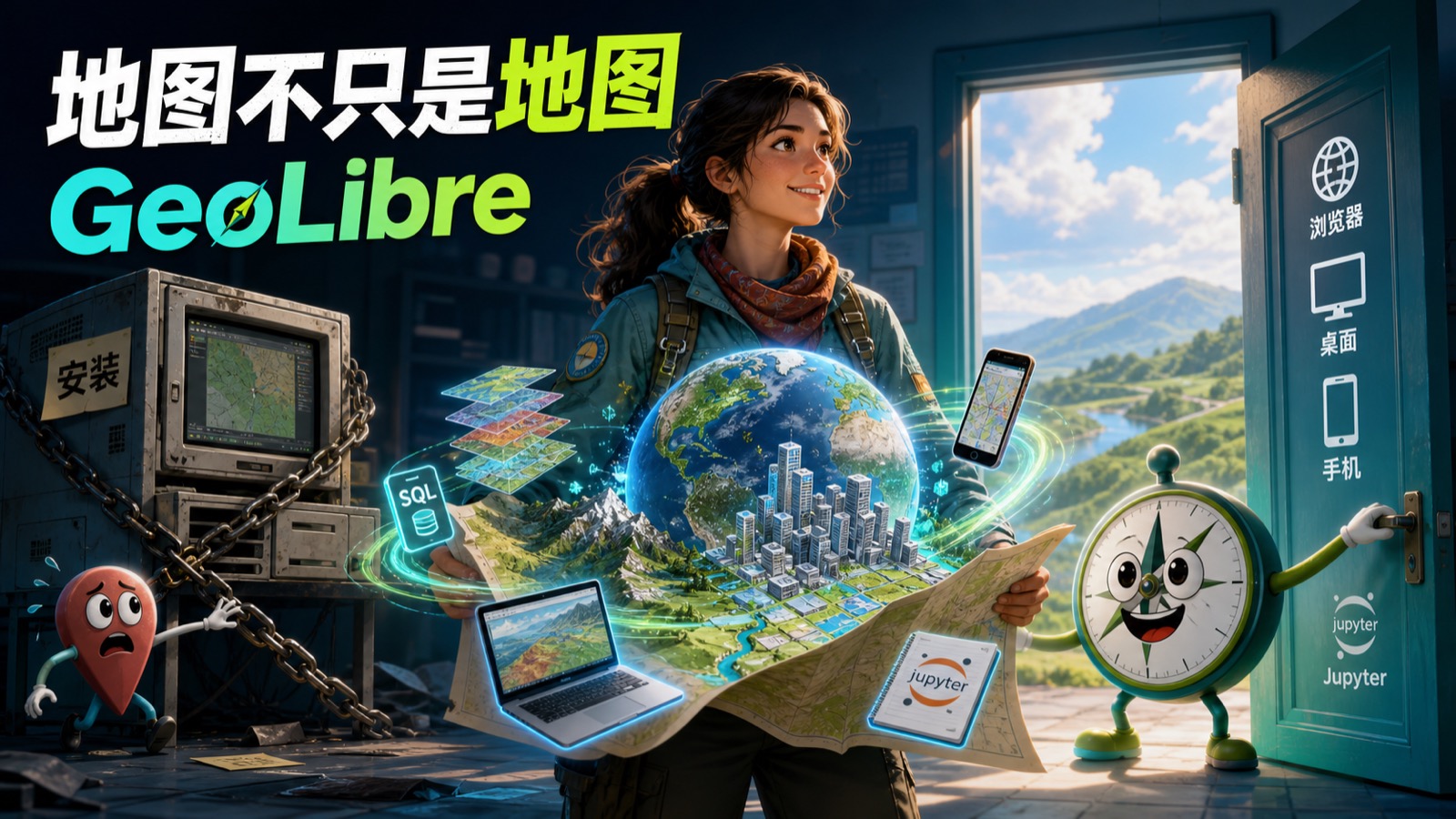 GeoLibre 封面:地图不只是地图
