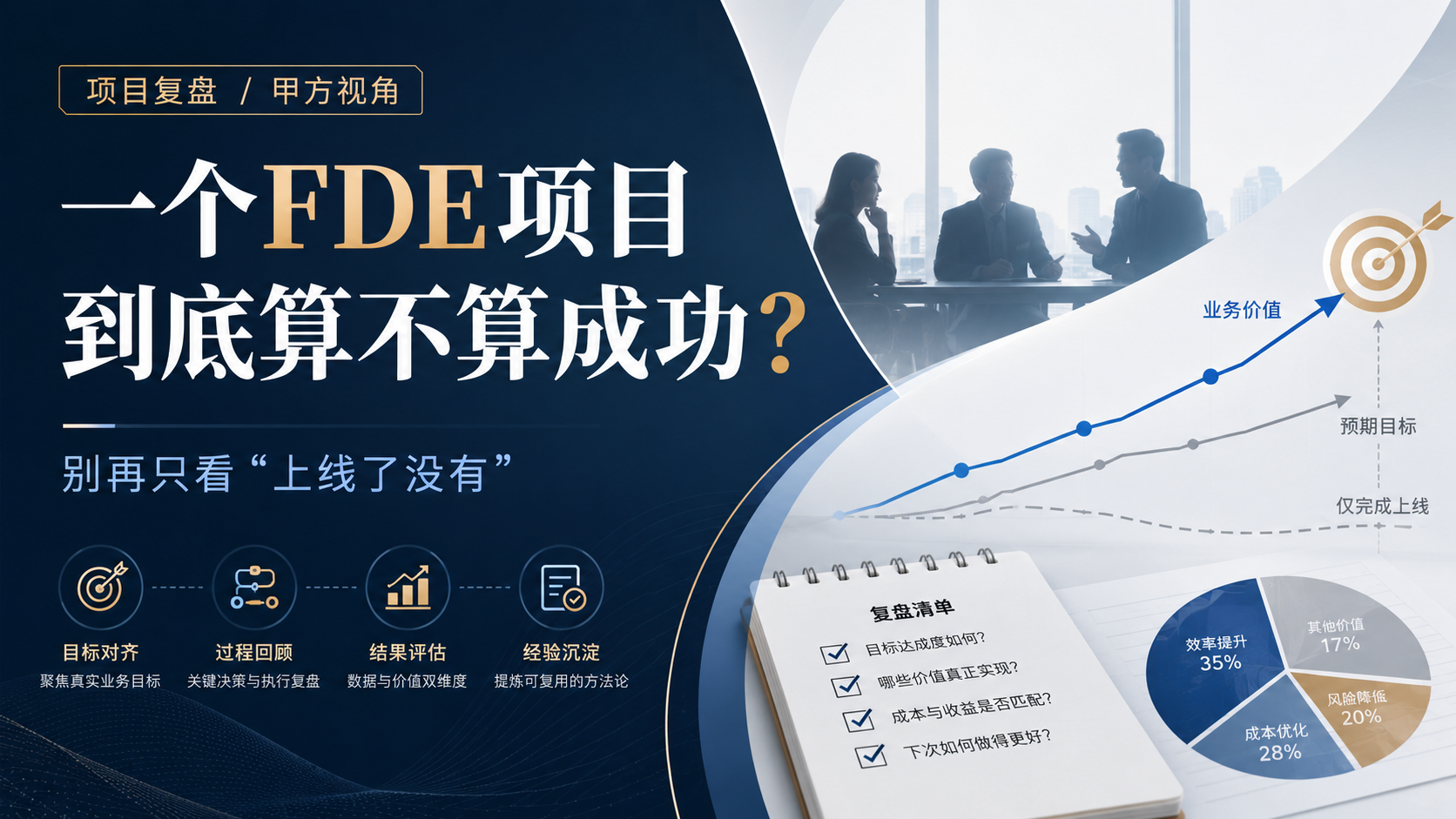 一个FDE项目算不算成功？复盘时别只看上线了没有