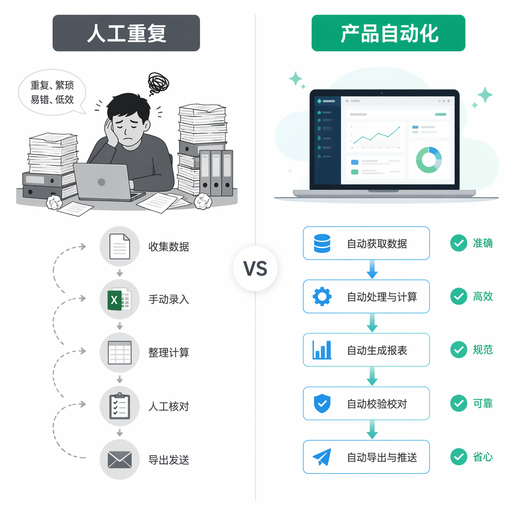人工vs自动化对比