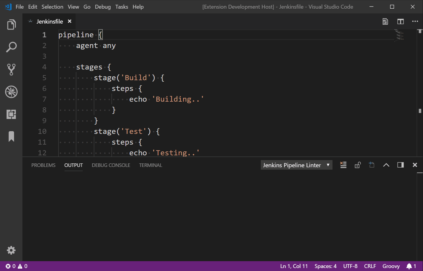 https://github.com/yeshan333/vscode-jenkins-pipeline-linter-connector/raw/master/images/example_with_syntax_error.gif