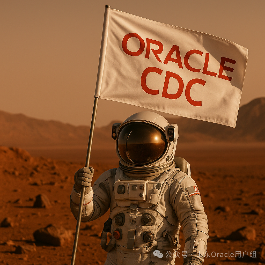 火星上的“ORACLE CDC”旗帜