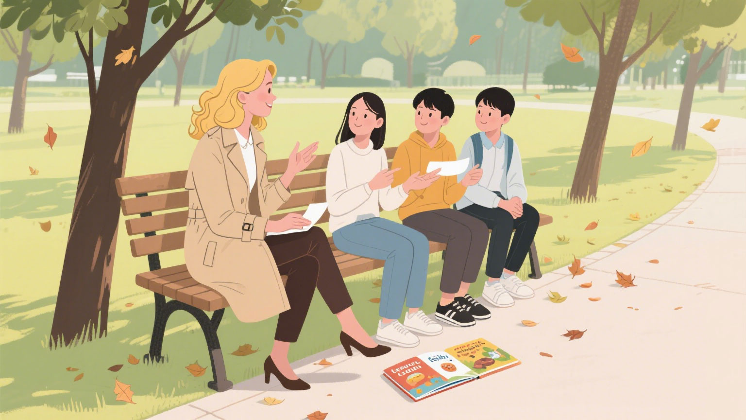 AI作图：生成英语培训场景图