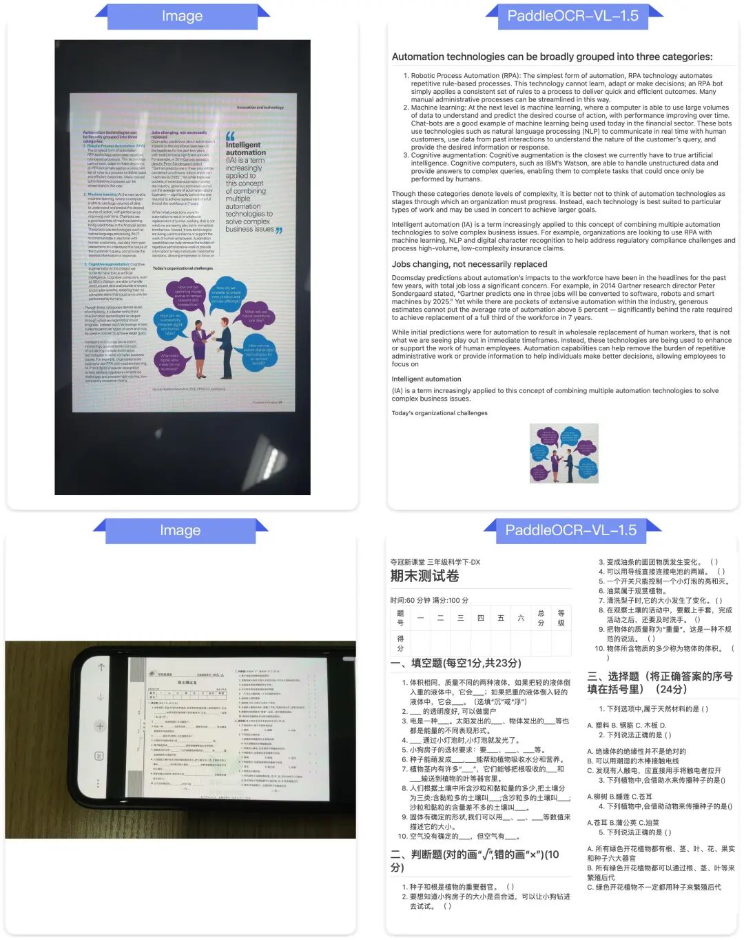 屏幕拍摄识别效果