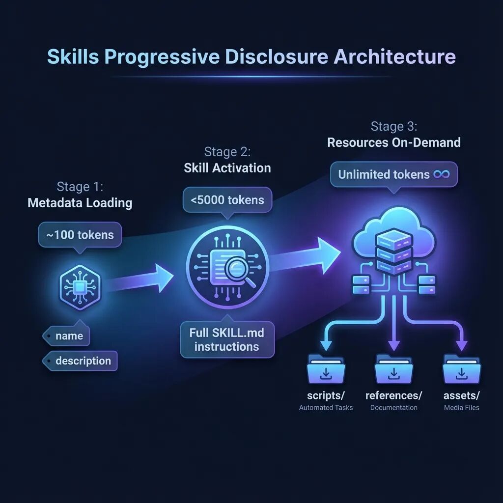 Skills 渐进式披露架构