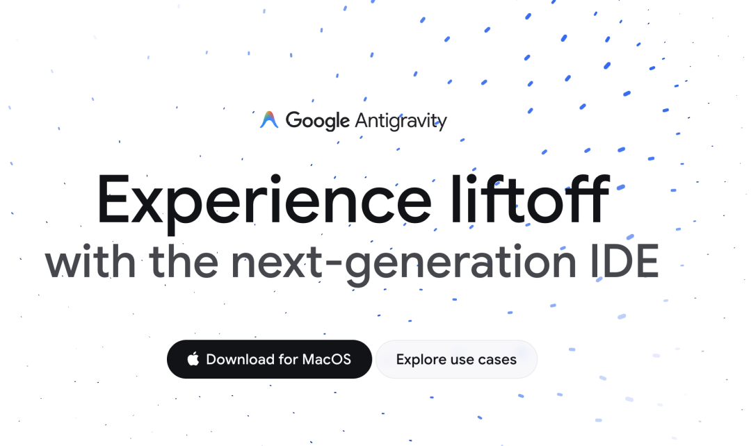 👉 访问 antigravity.google/download 免费下载公共预览版（支持 MacOS、Windows 和 Linux