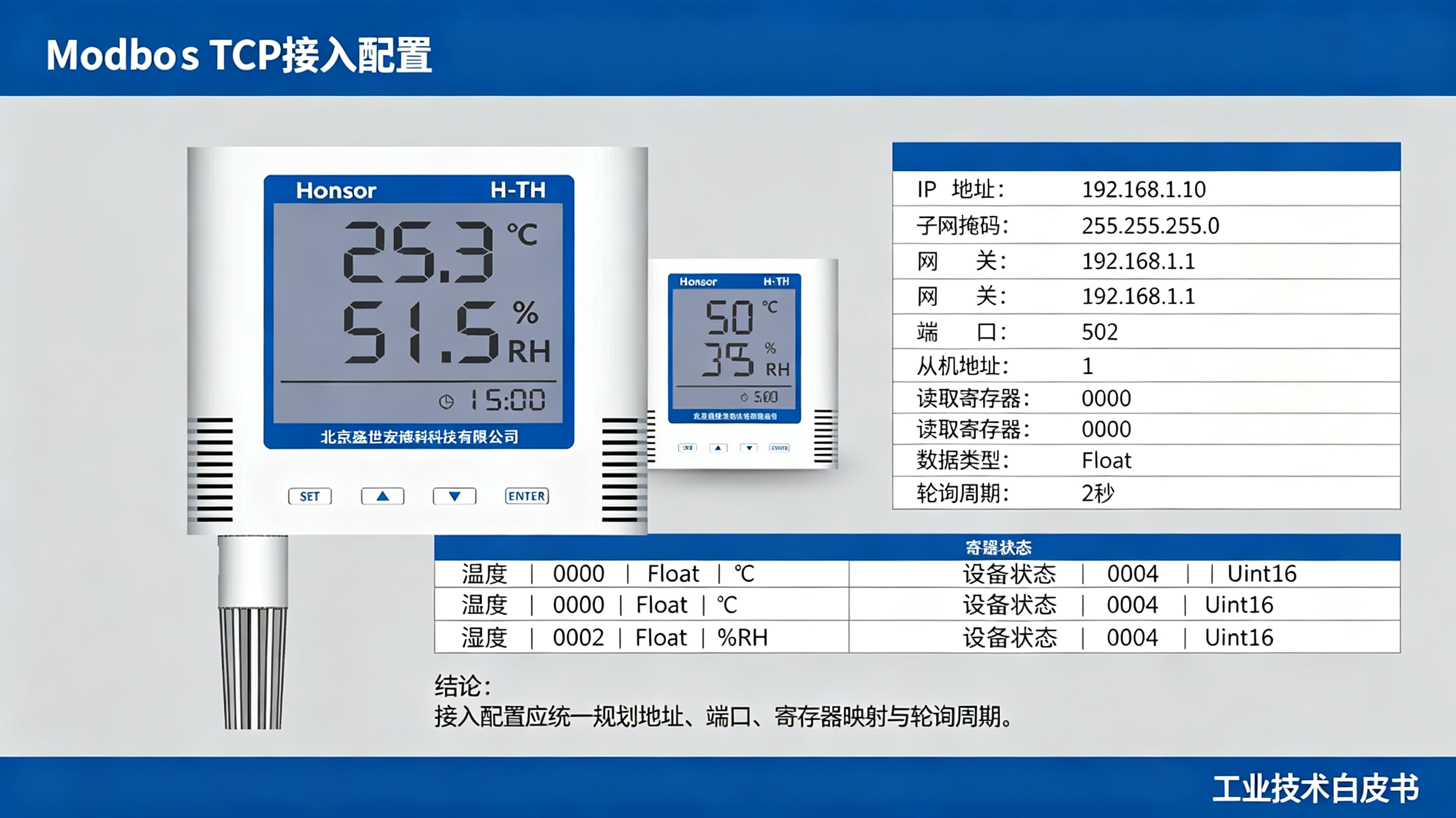 总线转以太网方案：工业温湿度监测改造，Modbus TCP 接入实操