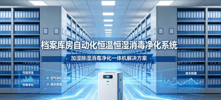 智慧档案库房自动化环境治理：基于加湿除湿消毒净化一体机的恒温恒湿净化解决方案