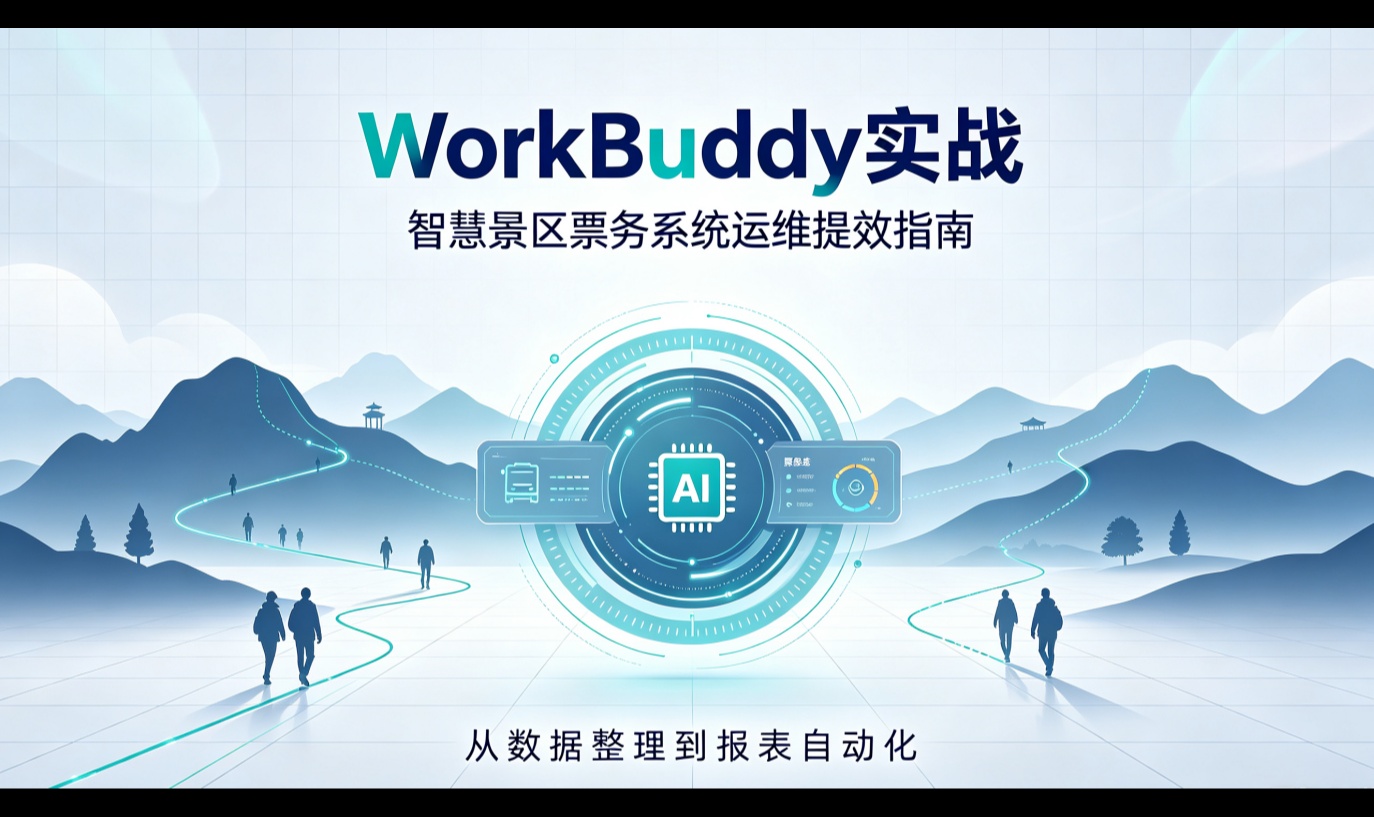 WorkBuddy实战：AI智能体如何提升智慧景区票务系统项目运维效率