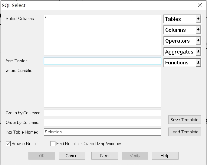 SQL Select工具卡