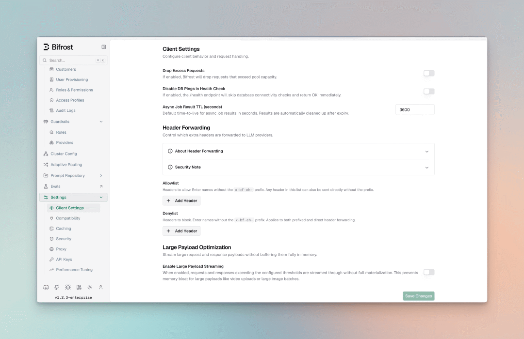 Bifrost UI 配置
