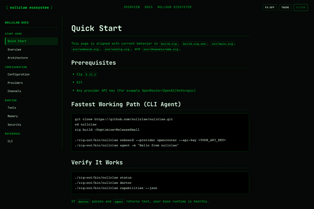 Quick Start 文档