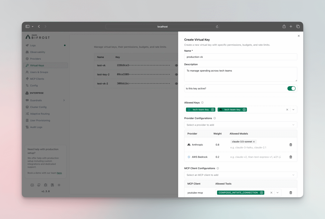 Bifrost Virtual Key