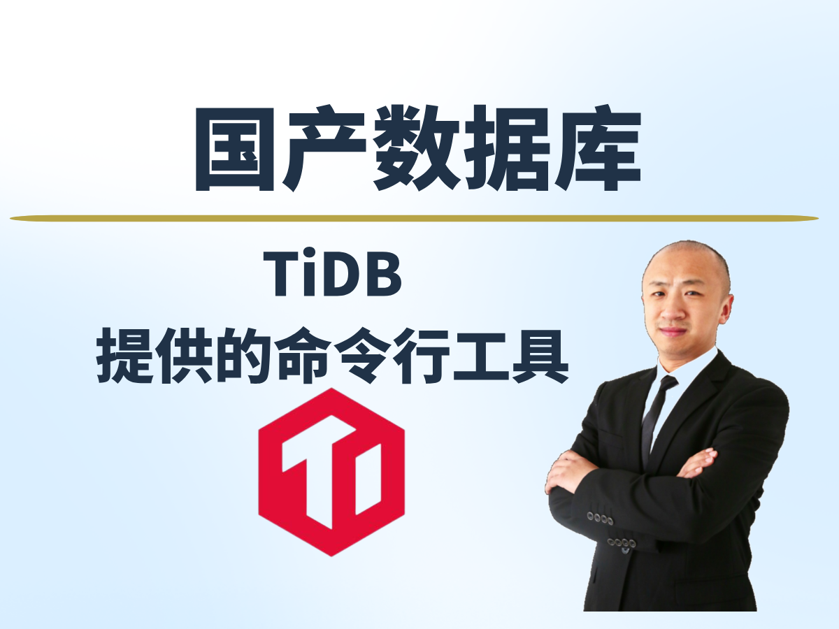 【赵渝强老师】TiDB提供的命令行工具