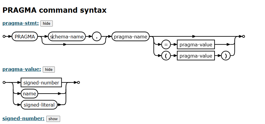 PRAGMA 命令执行计划图