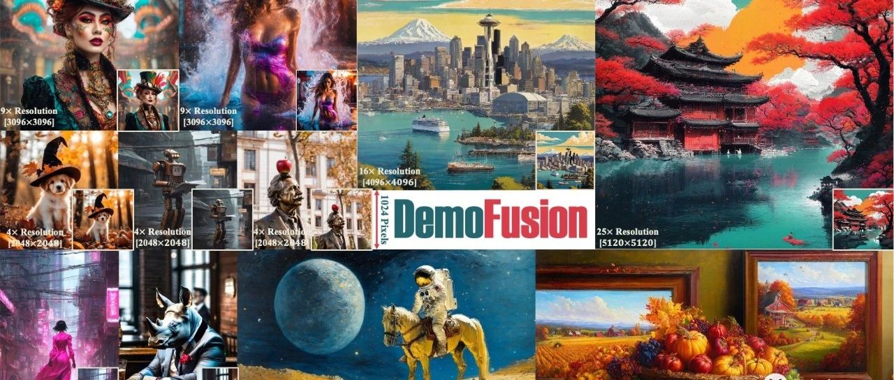 一款超高分辨率图像生成AI工具-DemoFusion