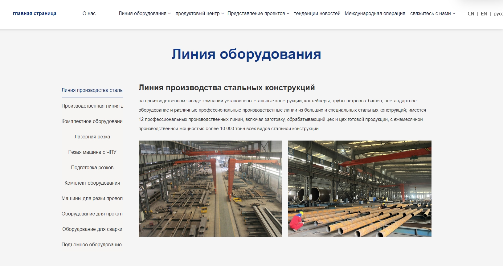 俄语网站页面介绍