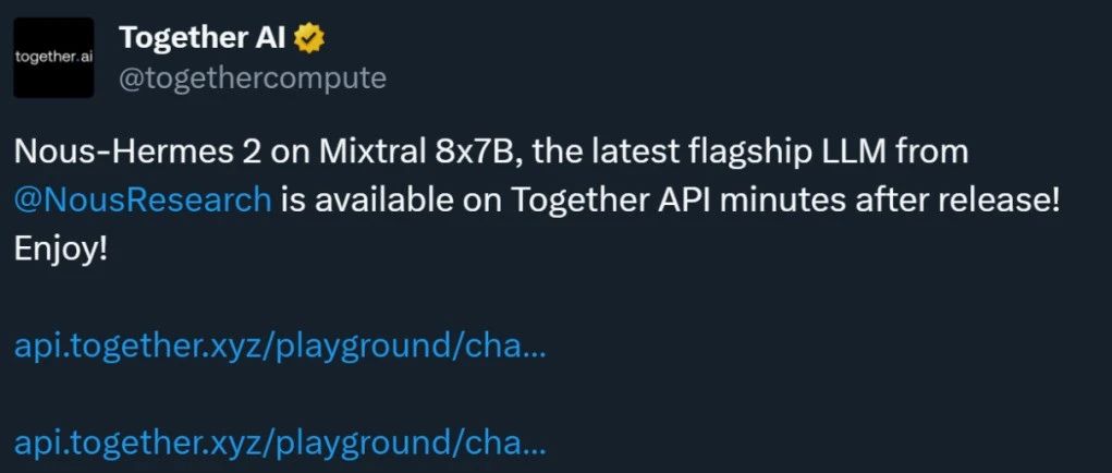 超越Mixtral 8x7B！Nous | 发布最好的开源 LLM 模型，达到了 SOTA 性能！