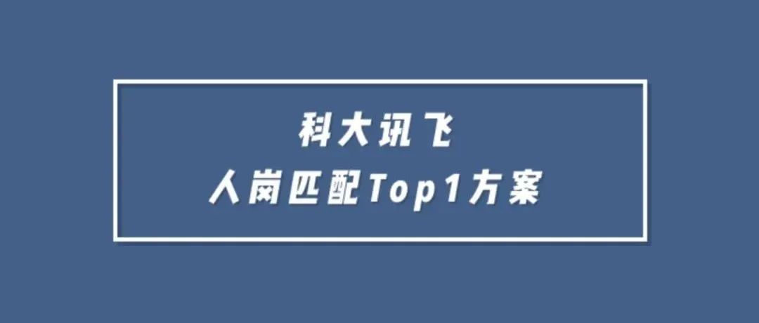 科大讯飞人岗匹配Top1方案总结