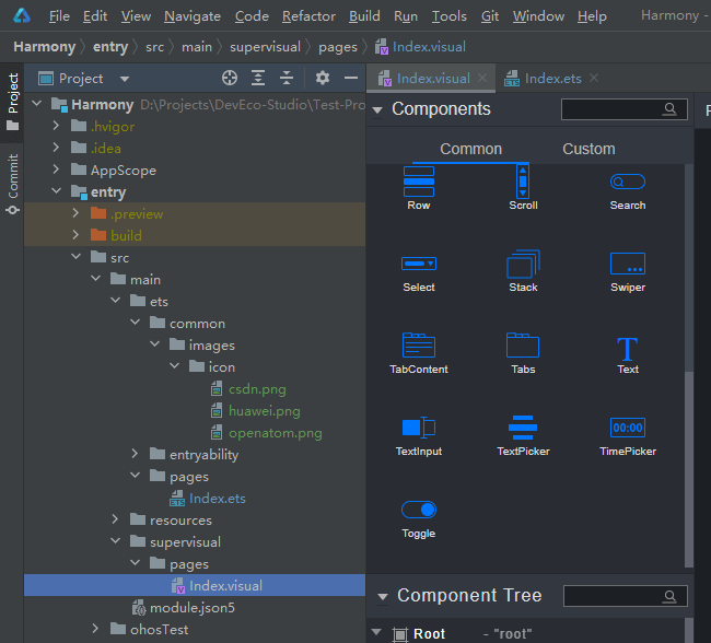 001 4 - HarmonyOS应用开发-低代码开发登录页