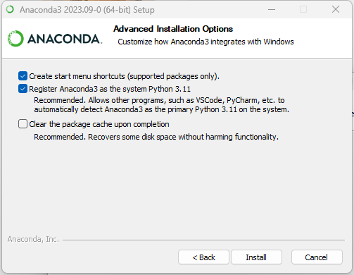 anaconda003 - Windows系统安装Anaconda