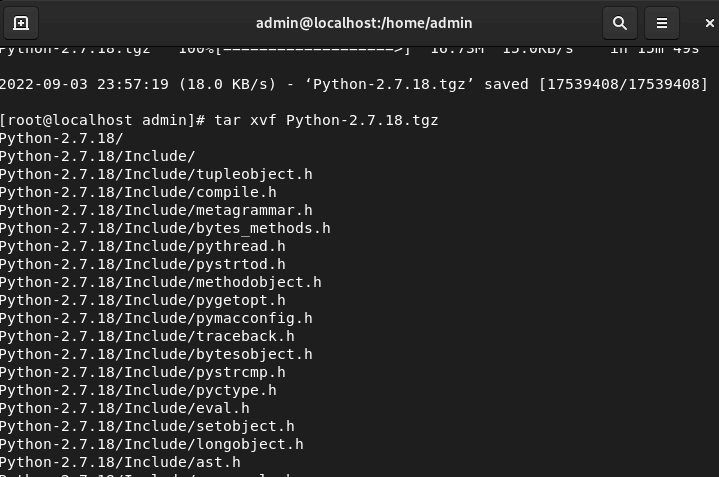 yum008 - RHEL9安装Python2.7